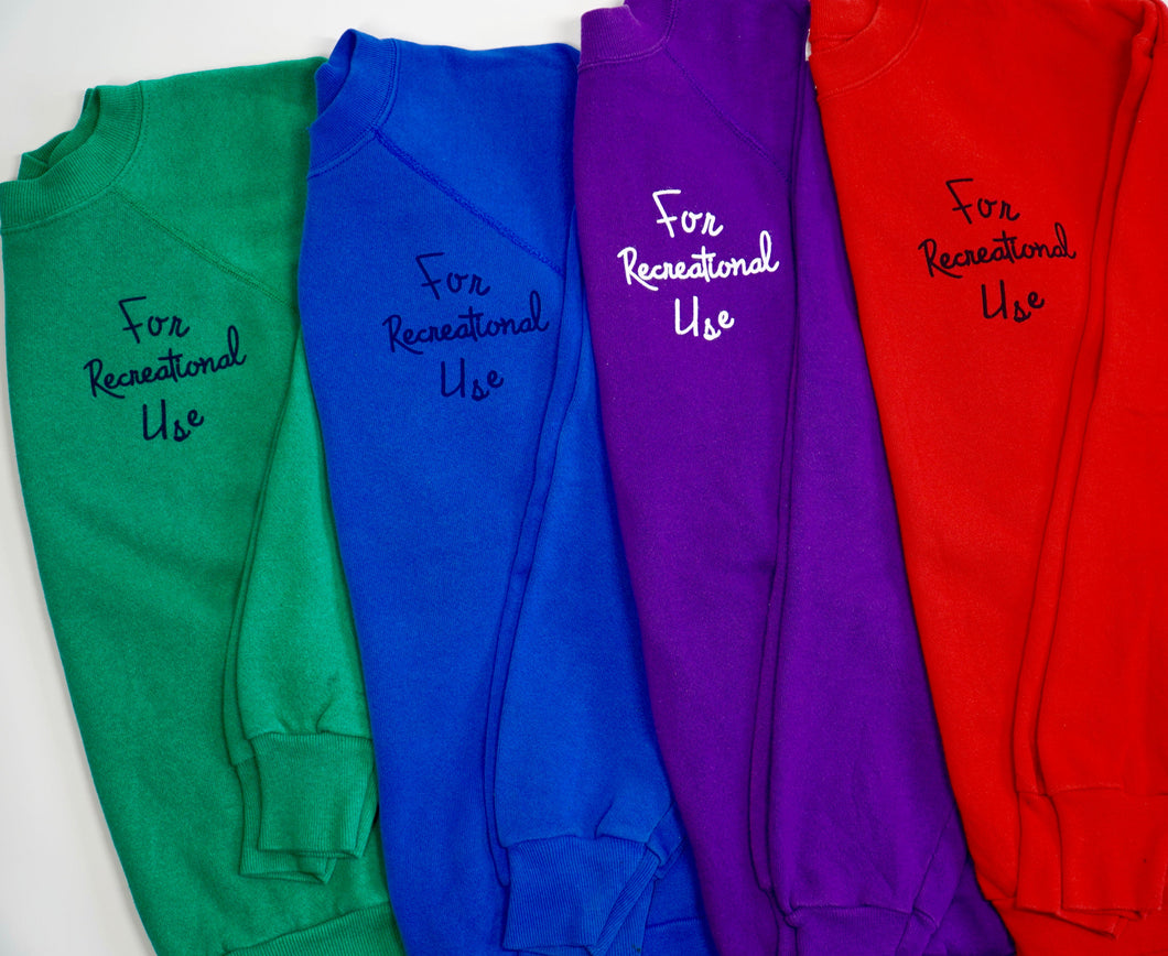 Vintage Royal Blue Crewneck Sweatshirt Size M