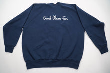 Load image into Gallery viewer, Vintage Navy Crewneck Sweatshirt Size L
