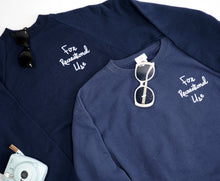 Load image into Gallery viewer, Vintage Navy Crewneck Sweatshirt Size M
