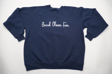 Load image into Gallery viewer, Vintage Navy Crewneck Sweatshirt Size M
